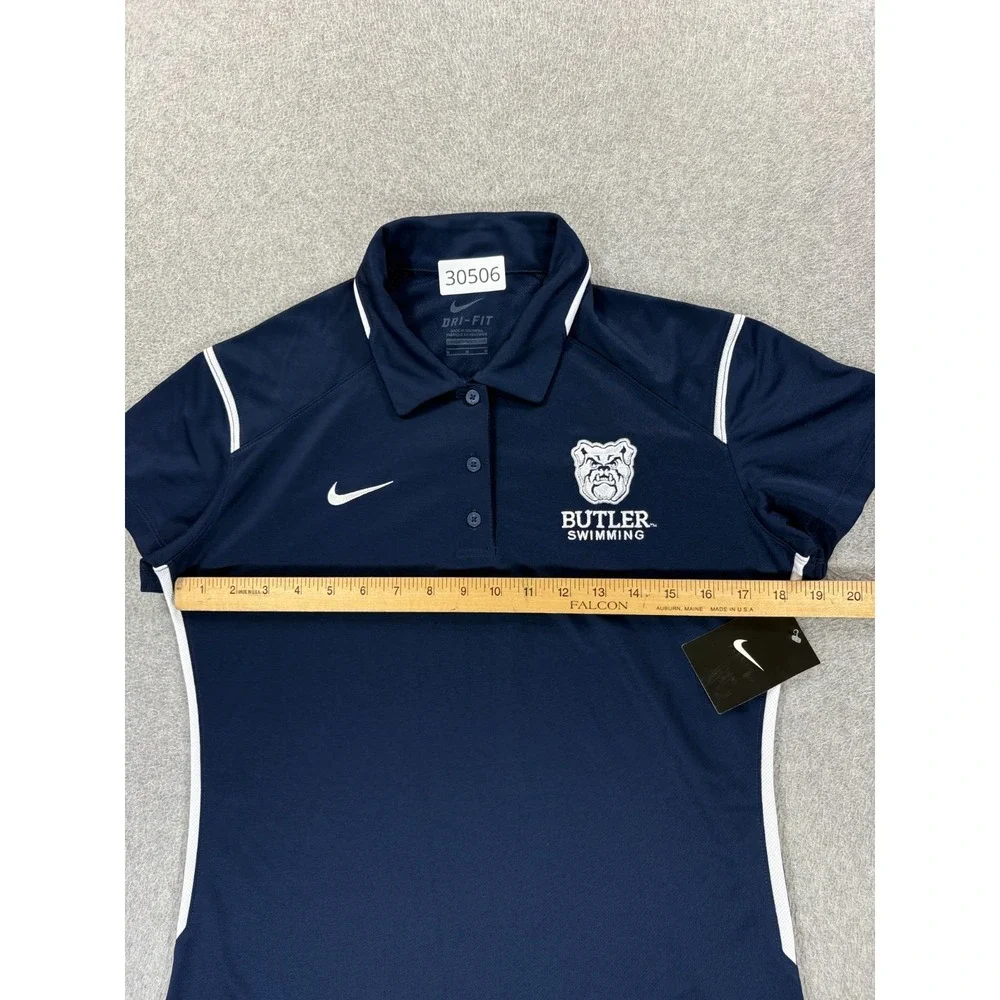 NWT Butler Bulldogs Nike Stitched Team Swimming Polo Shirt (Women's Medium)